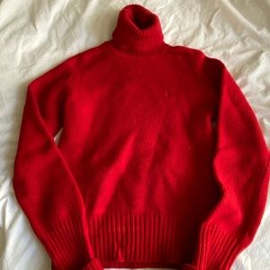 Red Polo Ralph Lauren Turtleneck Sweater
